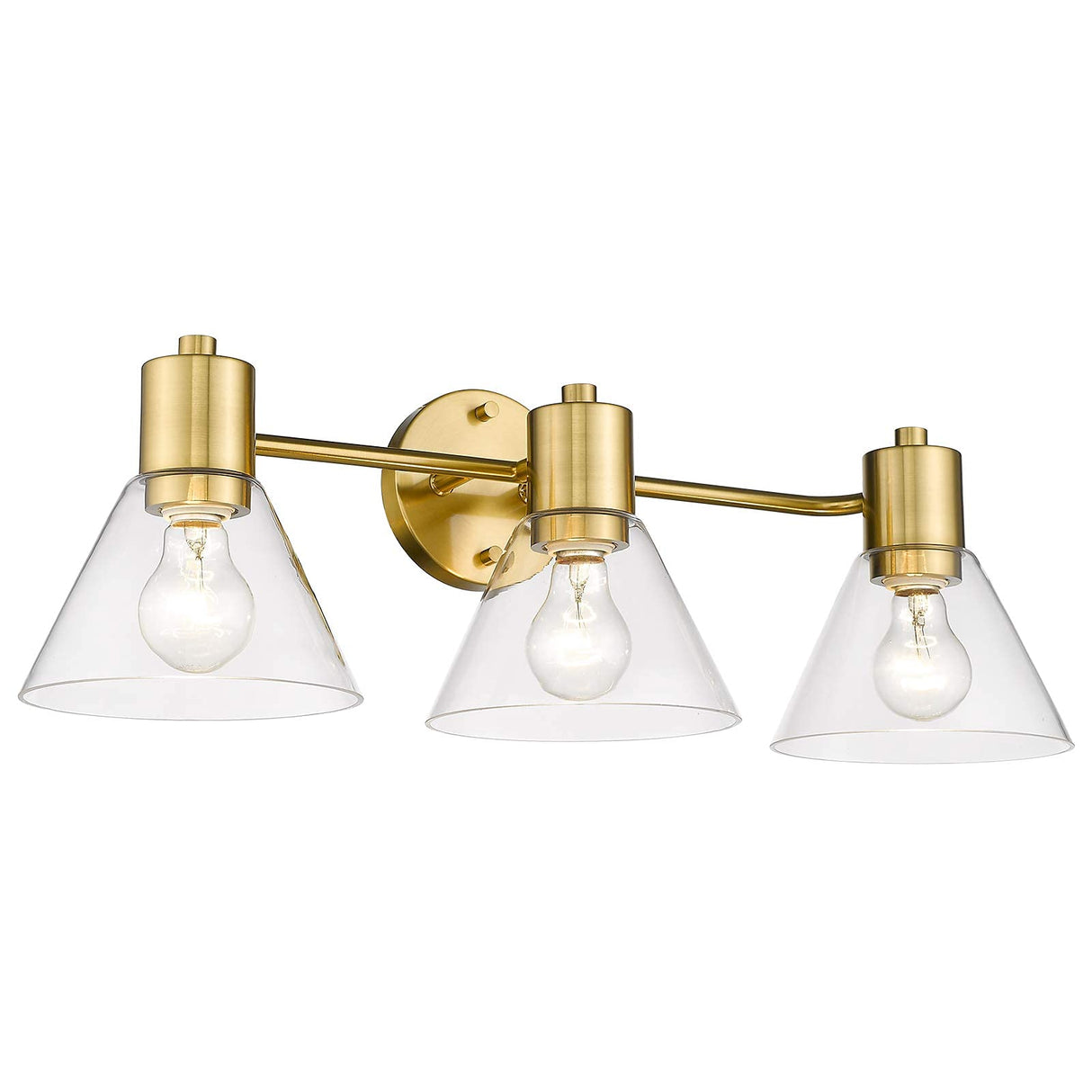 Bathroom Vanity Light Sets, Set of 2 Matching Bundle, Fixtures with Glass Shade