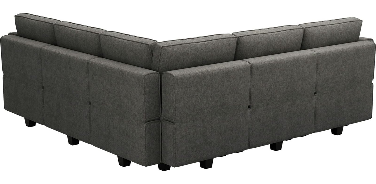 Modular Sectional Couch U-Shape Modulars Reversible Sectional Sofa