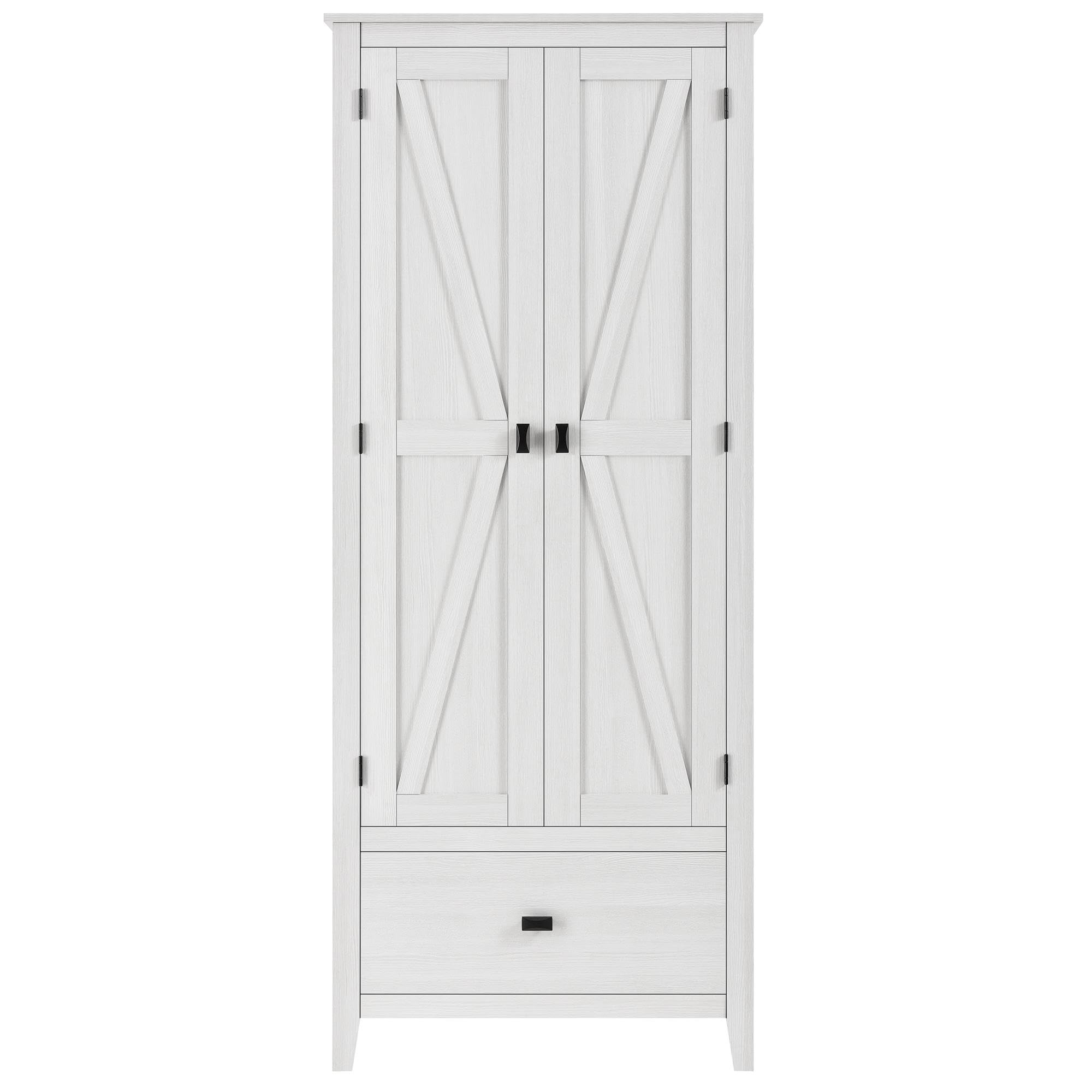 30" Wide Storage Cabinet, Ivory Pine