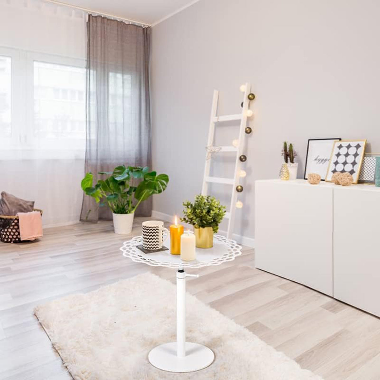 Adjustable Tray Metal Sofa End Table/Side Table/Night Stand/Bedside Table