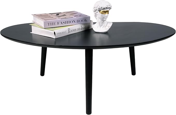Small Oval Coffee Table Mid Century Modern for Living Room
