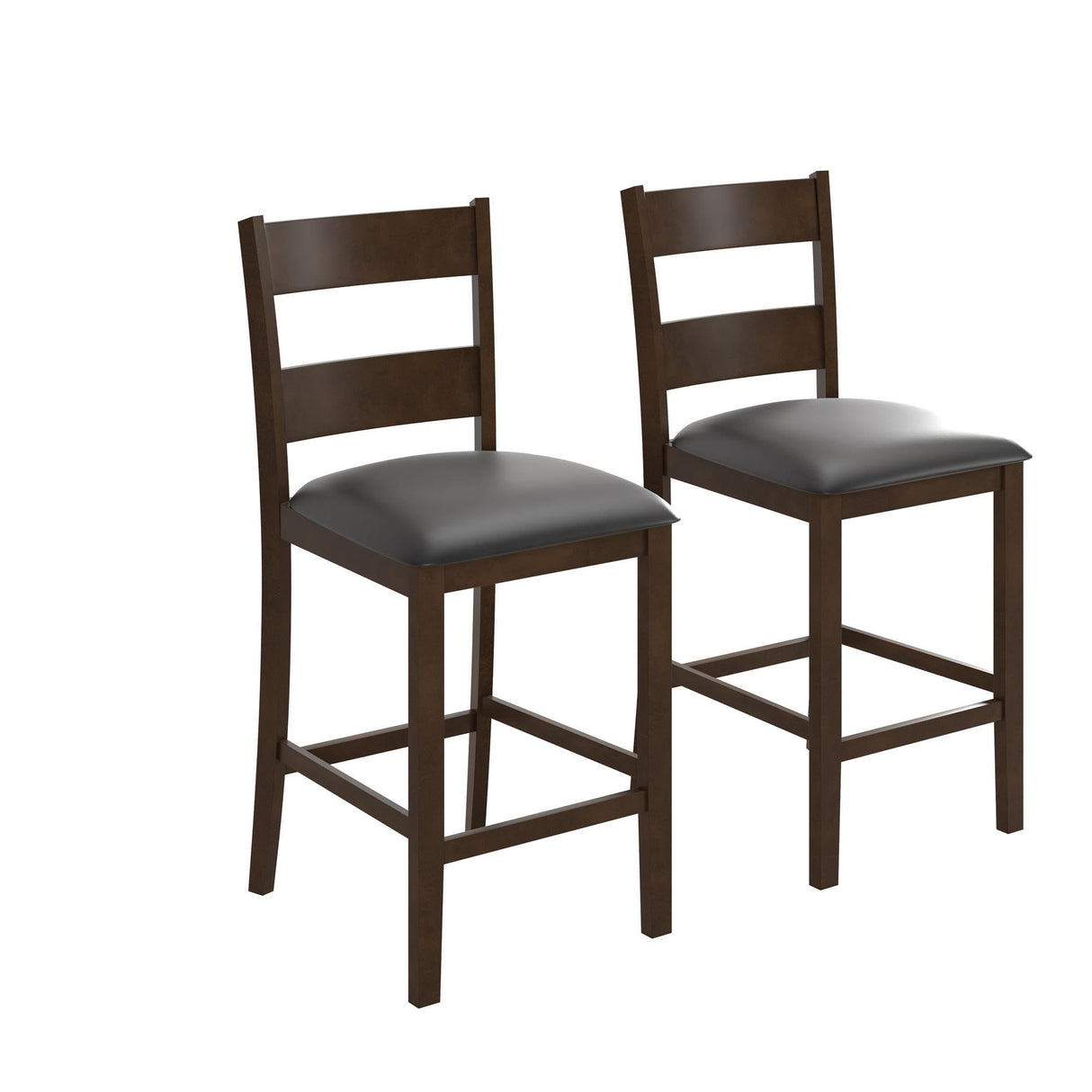 Counter Height Dining Table and Chairs Set, Espresso
