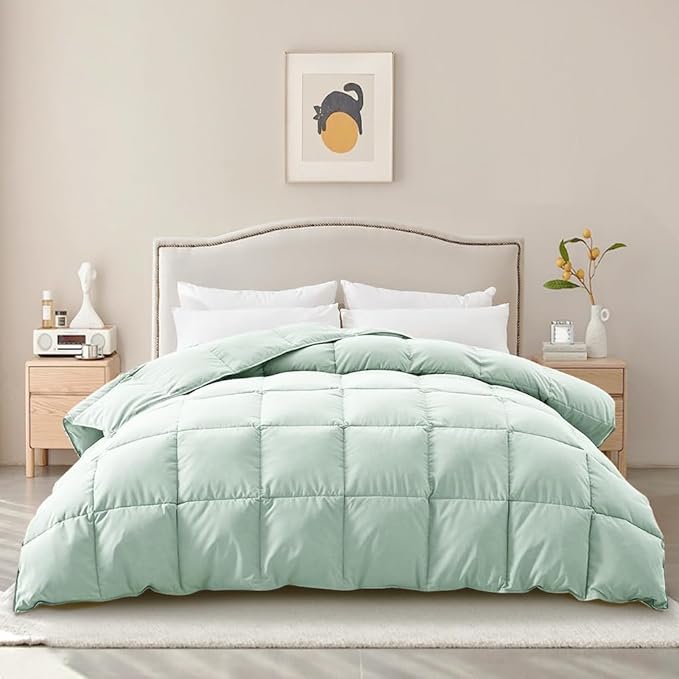 Kapok Down Comforter King Size, Recycled White Down and Kapok Blended