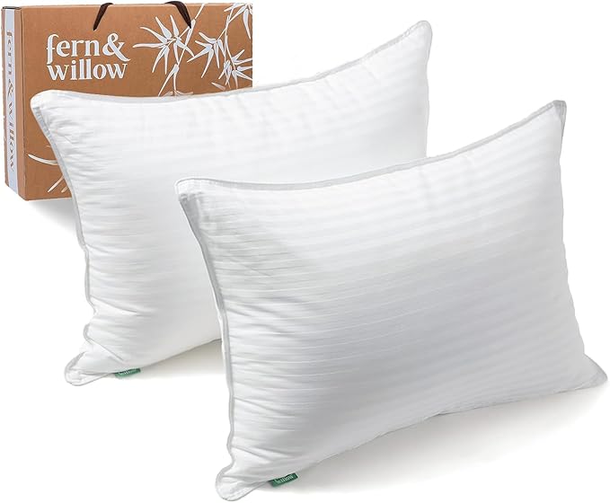 Premium King Size Bed Pillows - Set of 2, 36"x20", Cooling Hotel Quality, Down Alternative