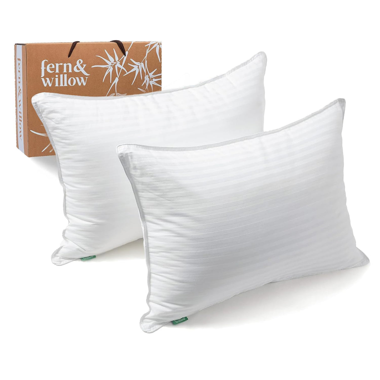 Premium King Size Bed Pillows - Set of 2, 36"x20", Cooling Hotel Quality, Down Alternative