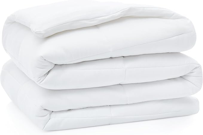 Home and Hotel Style Luxury Cooling Comforter, Queen, White