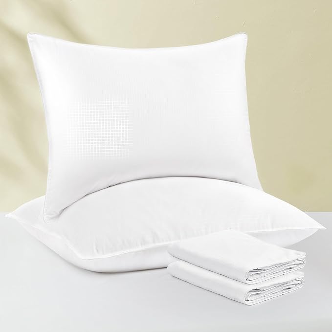 Feather Down Pillows, Bed Pillows for Sleeping