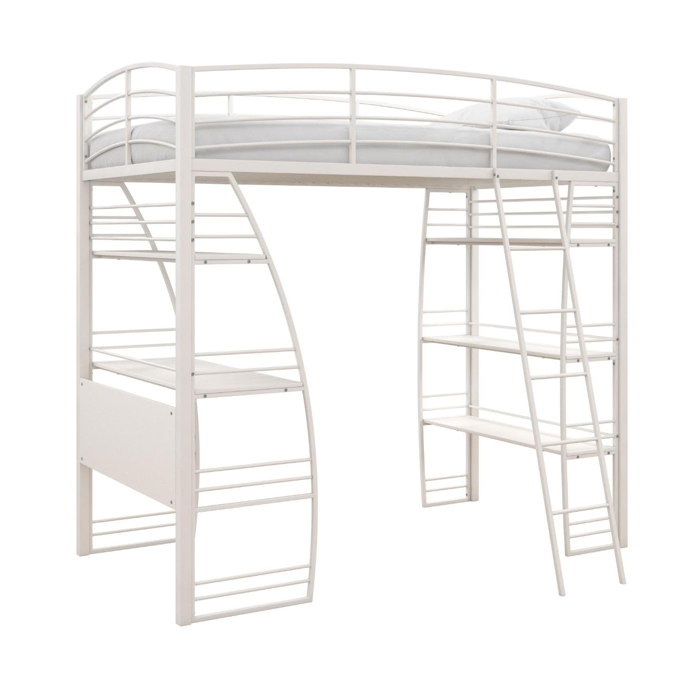 Studio Twin Loft Bed, White