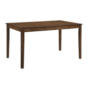 55.5" Modern Rectangular Dining Table for 4 - Solid Wood Legs
