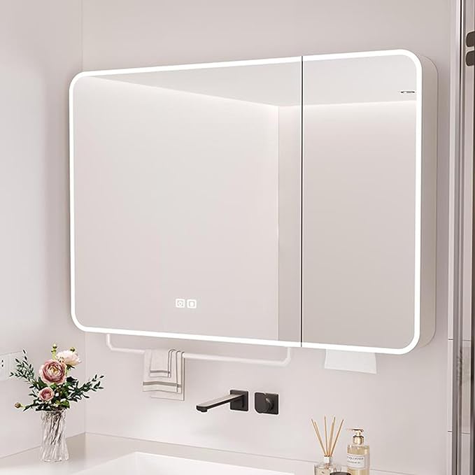 Defogger,lighted Medicine Cabinet With Mirror