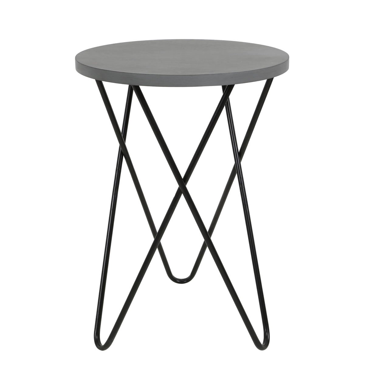 End Table, Small, Black Vendee Gray