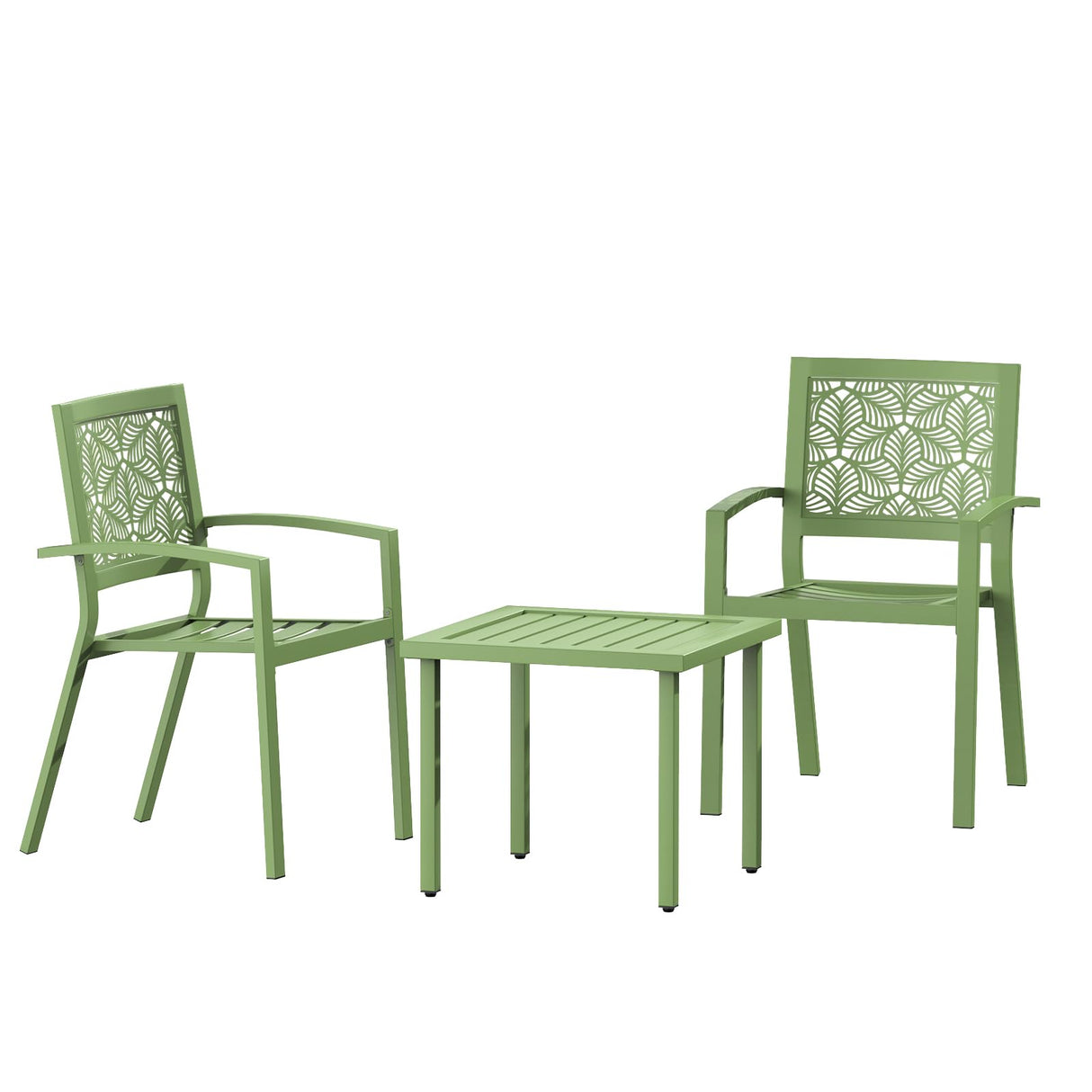 3 Pieces Outdoor Bistro Set for Patio, Balcony, Porch, Poolside, Backyard
