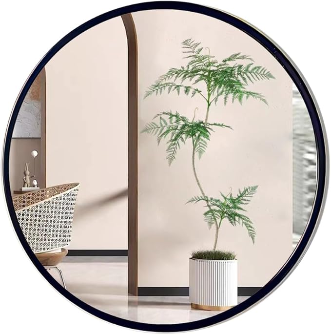 Black Bathroom Mirrors Metal Frame Rectangle Mirror