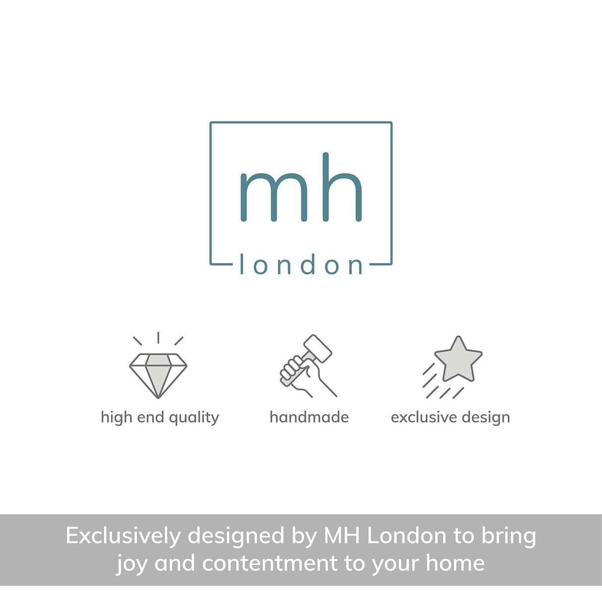 MH London Side Table - Konak End Table. Exclusively Designed Hand-Crafted Small Nightstand. Solid Wood Round End Table. Contemporary Accent Table for Bedrooms, Living Rooms and Home Office