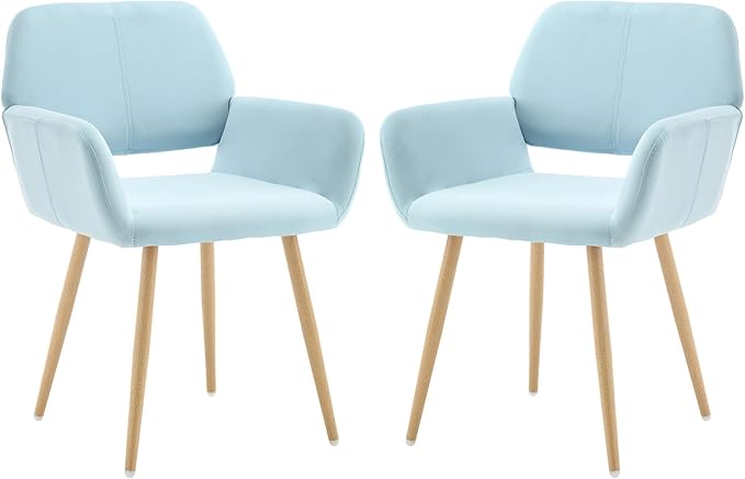 Furry Desk Chair, Mid-Century Modern Accent Comfy Armchair with Faux Fur for Teen Girls