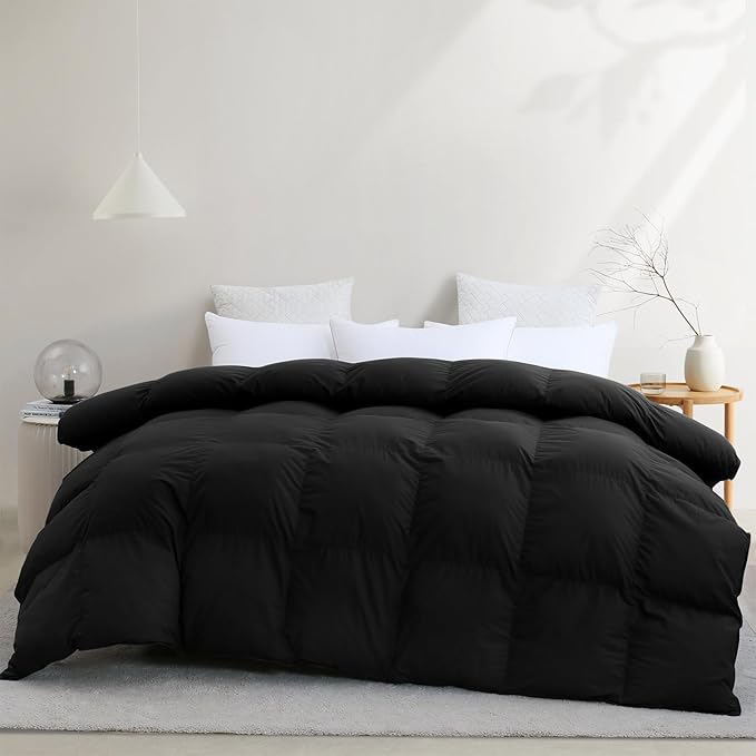 Goose Down Comforter King Size,All Season Fluffy Down Duvet Insert