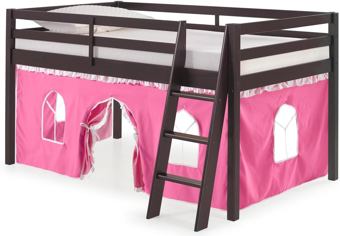 Roxy Junior Loft - Espresso with Pink and White Bottom Tent