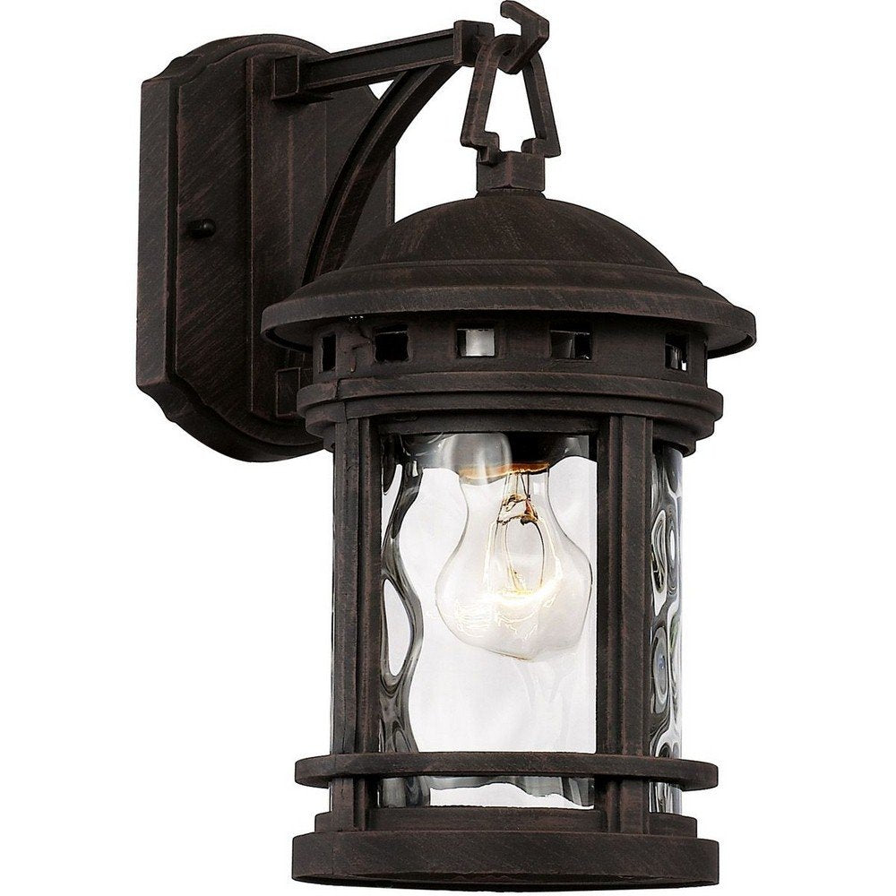 Imports 40370 RT Transitional One Light Wall Lantern from Boardwalk Collection in Bronze/Dark Finish