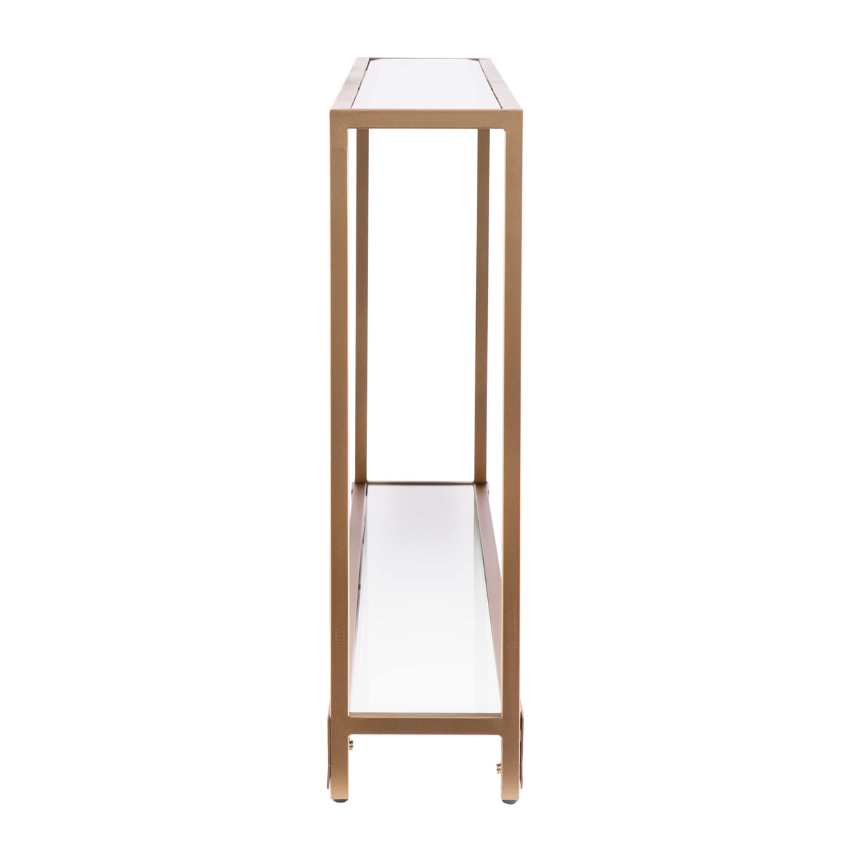 Bergen 56 inches Long Narrow Metal Console Table, Open Concept Living Space