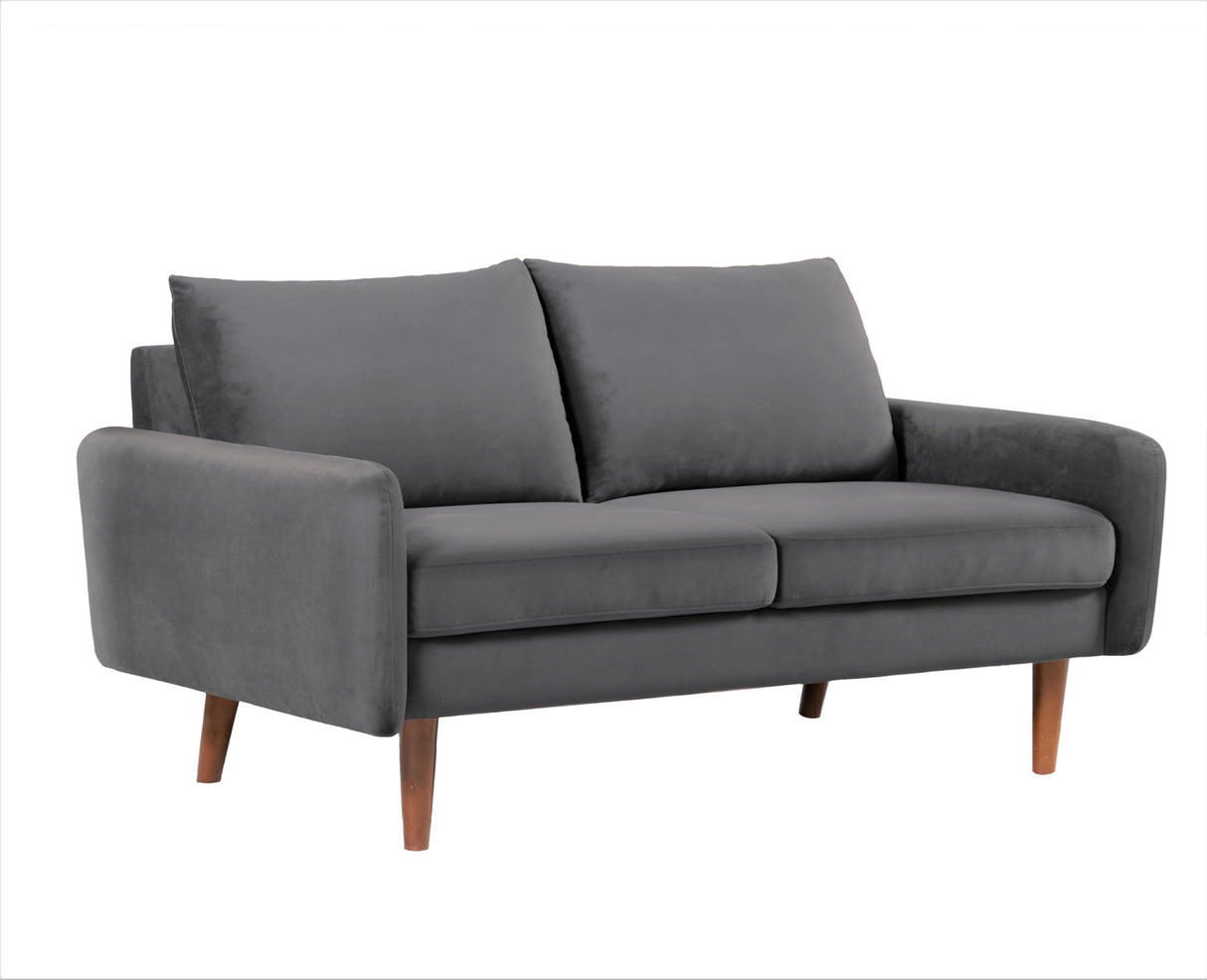 Velvet Loveseat Sofa for Modern Living Rooms and Compact Spaces