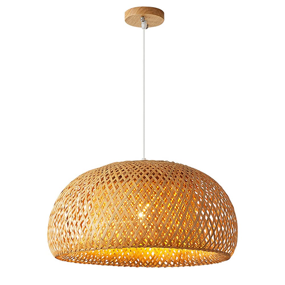 Japanese Style Wicker Chandelier Family Room