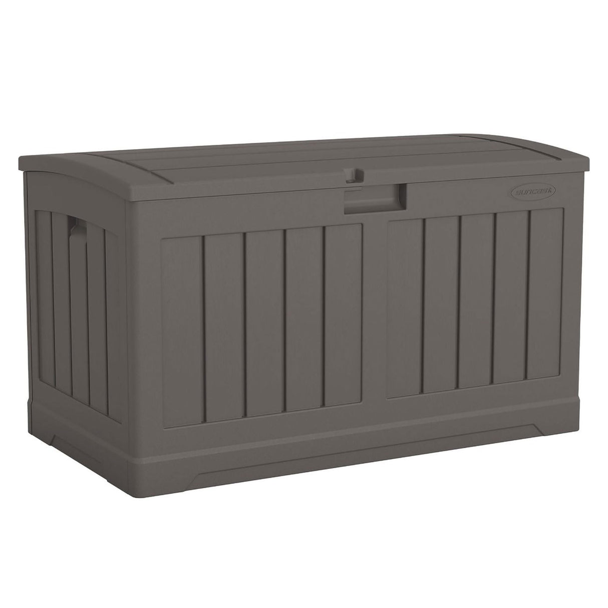 50 Gallon Plastic Deck Box with Molded Lockable Feature and Weathertight Construction f