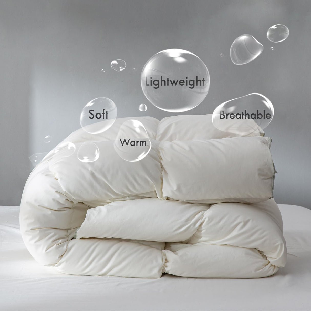 Hotel Collection Feather Down Queen Comforter, Luxury Duvet Insert with Soft Egyptian