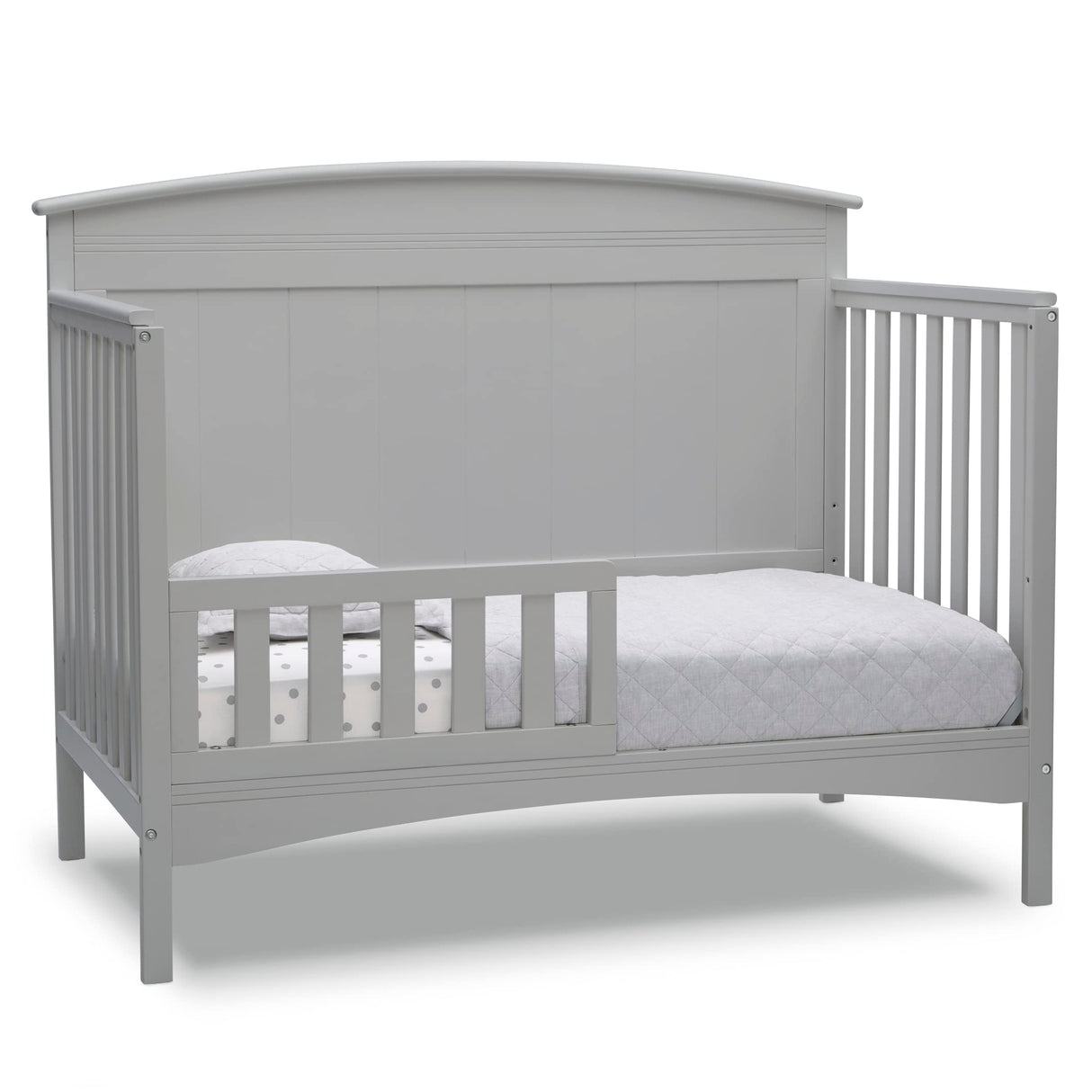 Archer Solid Panel 4-in-1 Convertible Baby Crib - Greenguard Gold Certified, Grey