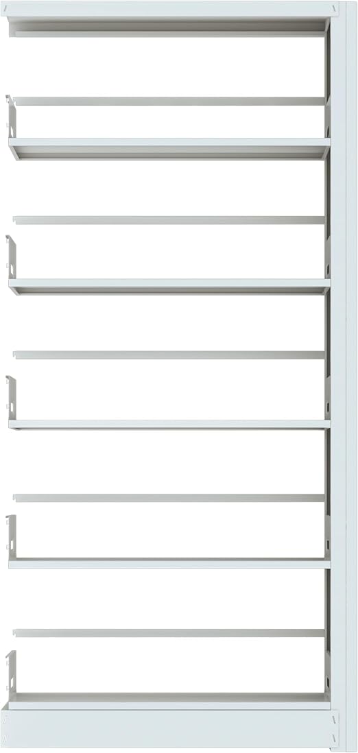 69" Tall Heavy-Duty Bookshelf, 5-Tier Metal Bookshelf with Adjustable Shelves