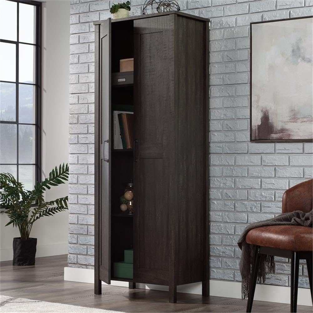 Engineered Wood Storage Cabinet in Blade Walnut Finish