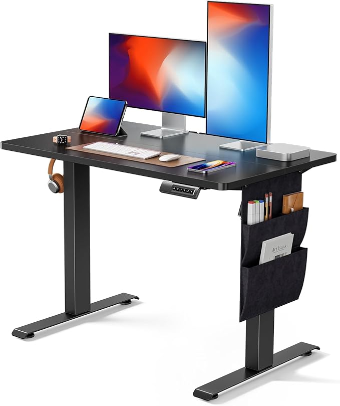 Standing Desk Adjustable Height Home Office Desk,48x24 Inch Electric Standing Desk