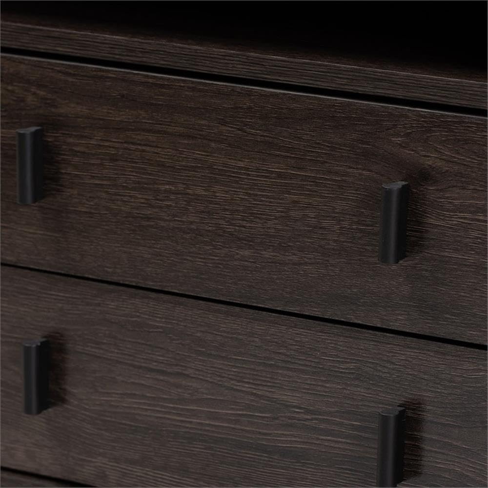 Rose Gold-Tone Finished Metal 2-Drawer Nightstand