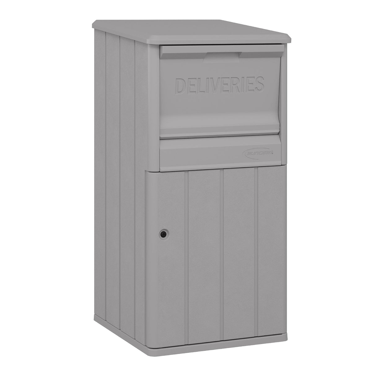 33.5-Gallon Capacity Package Delivery Box, Parcel Drop Box with Lock, Weather Resistant Outdoor Storage Solution for Secure Package Deliveries, Made in USA