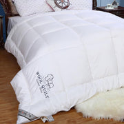 Wool Quilt Comforter - Lightweight Australian Wool Duvet, Extra Soft & Cozy - All-Season Quilt for