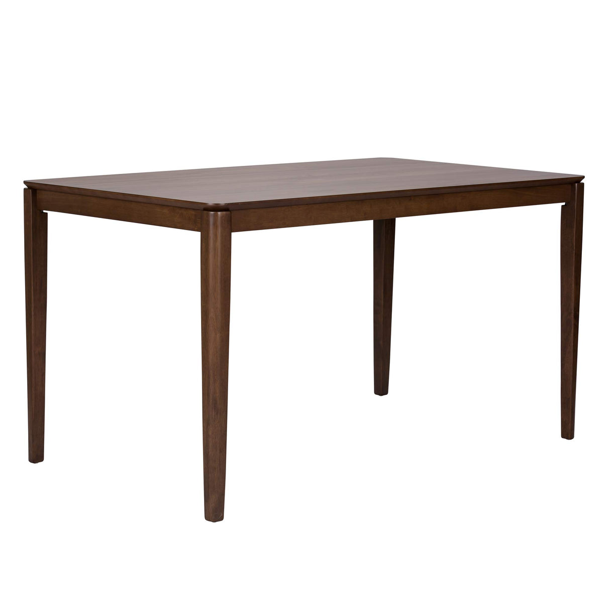 Space Savers Rectangular Leg Dining Table, 53" x 32" x 30", Medium Brown