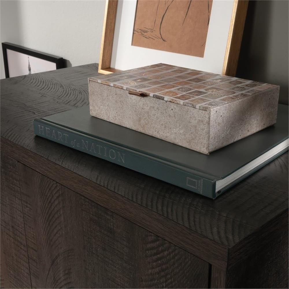 Engineered Wood Storage Cabinet in Blade Walnut