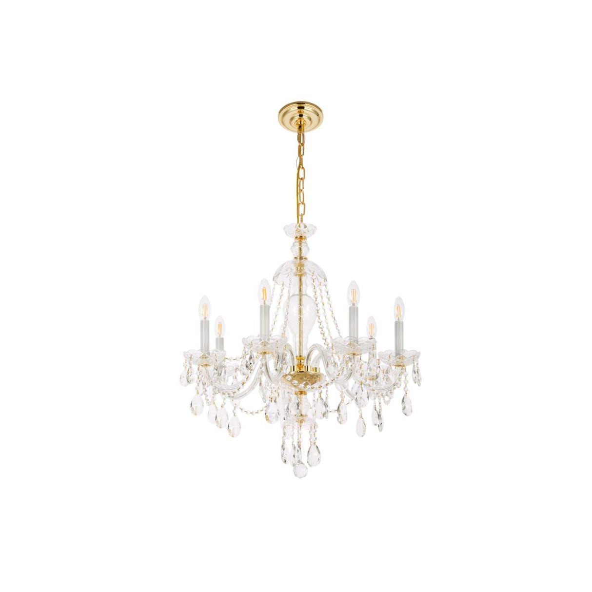 7829D26G/Rc Royal Cut Alexandria 7-Light, Single-Tier Chandelier