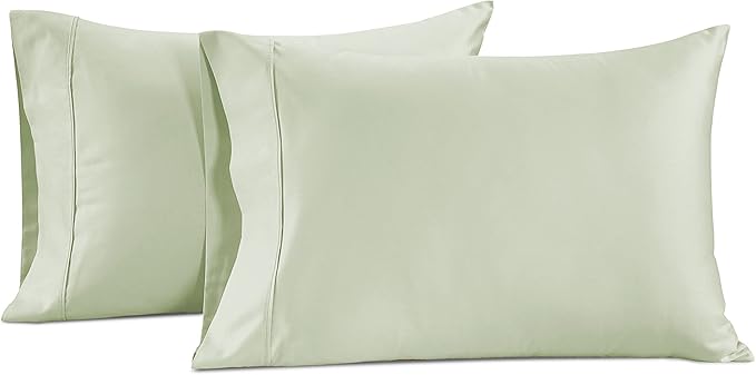 100% Egyptian Cotton Pillow Cases Queen Size Set of 2 (20"x30") - 1000 Thread Count Pillowcases Queen Size