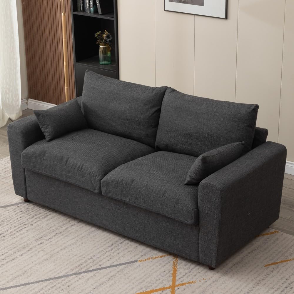 Loveseat Sofa 2 Seater and 3 Seater Modern Couch, Fabric Couch