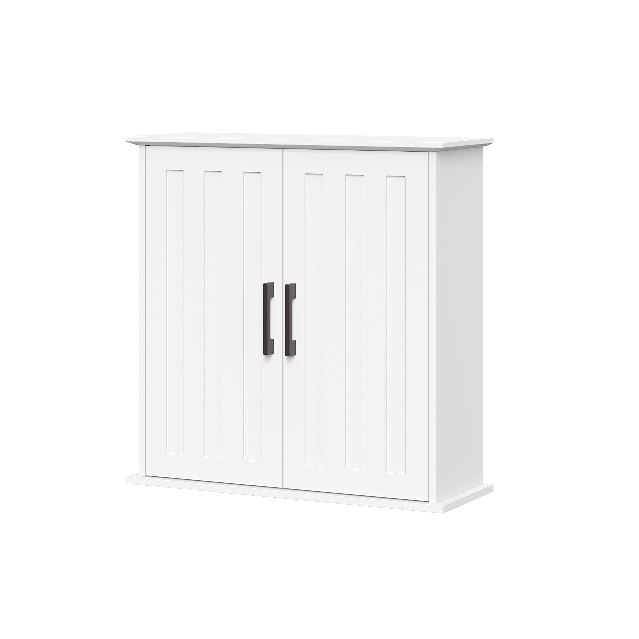 Monroe Two Door Wall Cabinet Over The Toilet Storage Cabinet with Soft-Close Doors