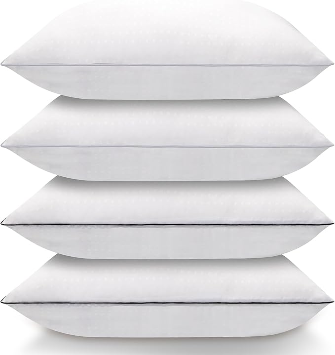 Bed Pillows for Sleeping Standard Size Set of 4, Luxury Hotel Quality Cooling Pillows