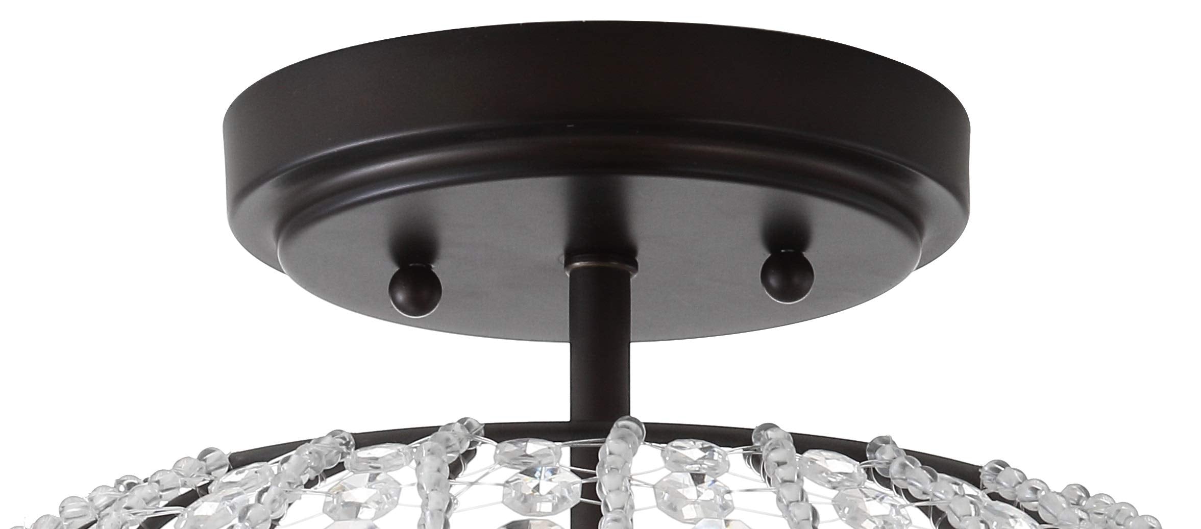 Catalina 11.7" Metal/Acrylic LED Semi-Flush Mount Contemporary,Transitional Dimmable