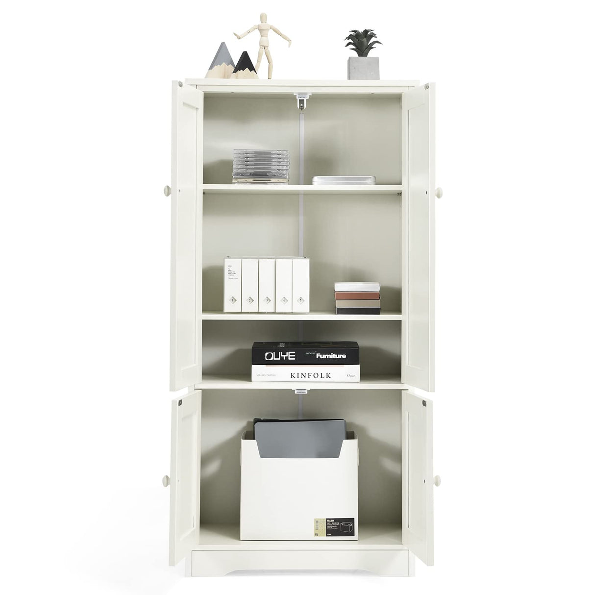 Kitchen Pantry Storage Cabinet, Wood Cupboard Organizer