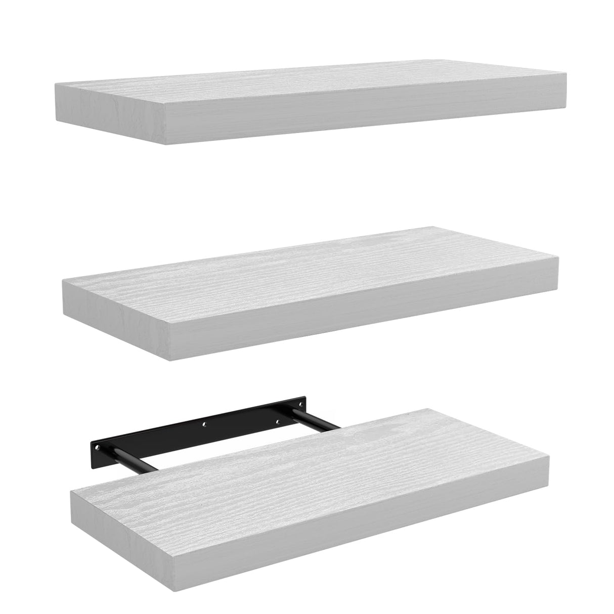 Floating Shelves Set of 3,Wall Shelves for Bedroom, Bathroom, Kitchen, Living Room