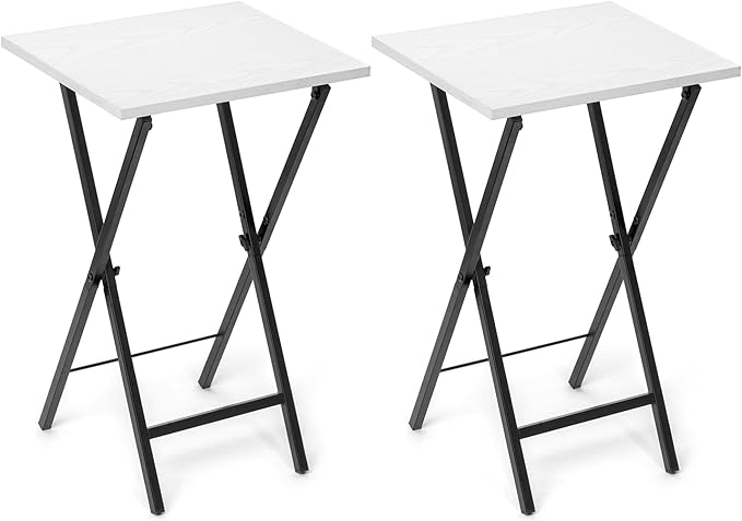 TV Tray Table Set of 2, TV Dinner Tray, Folding Table, Foldable TV Trays