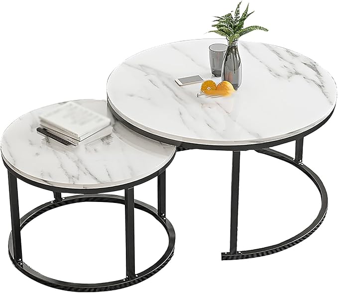 Table Modern Round Coffee Tables, for Living Room Circle Center Cocktail Table