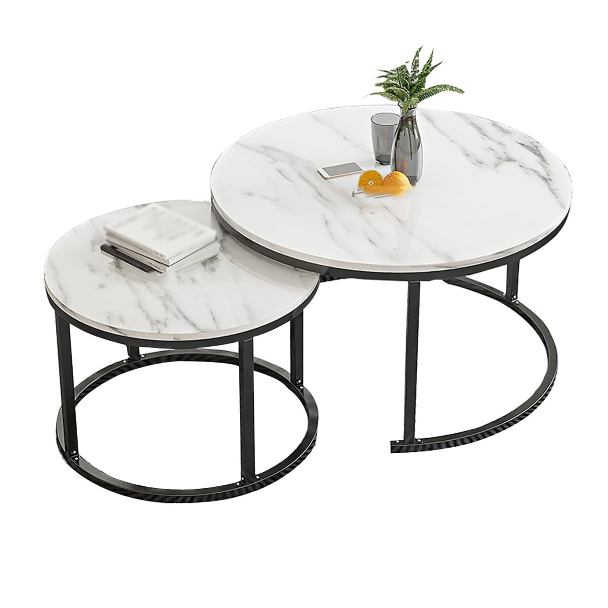 Table Modern Round Coffee Tables, for Living Room Circle Center Cocktail Table