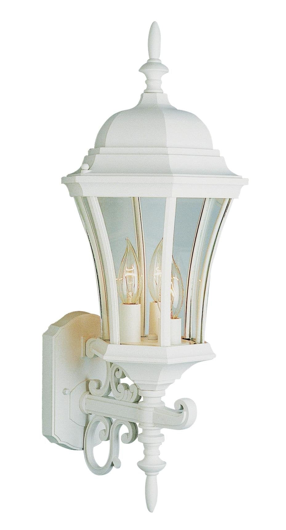 Trans Globe Lighting 4503 WH Outdoor Burlington II 23.5" Wall Lantern, White