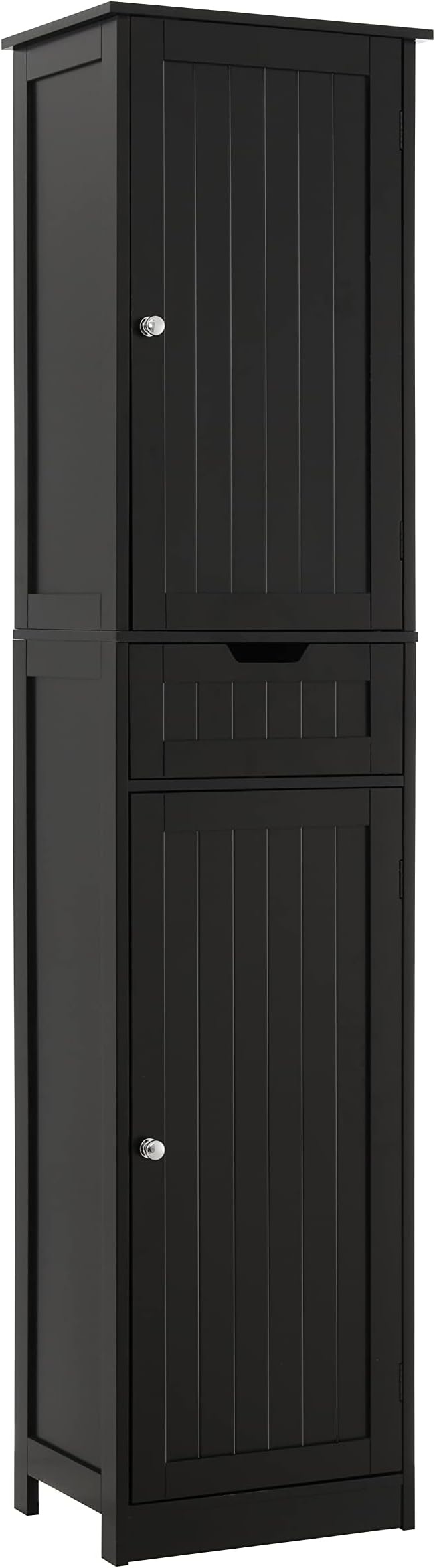 Storage Cabinet, Bathroom Cabinet with 2 Doors & 1 Drawer, Storage Cabinet with Adjustabl
