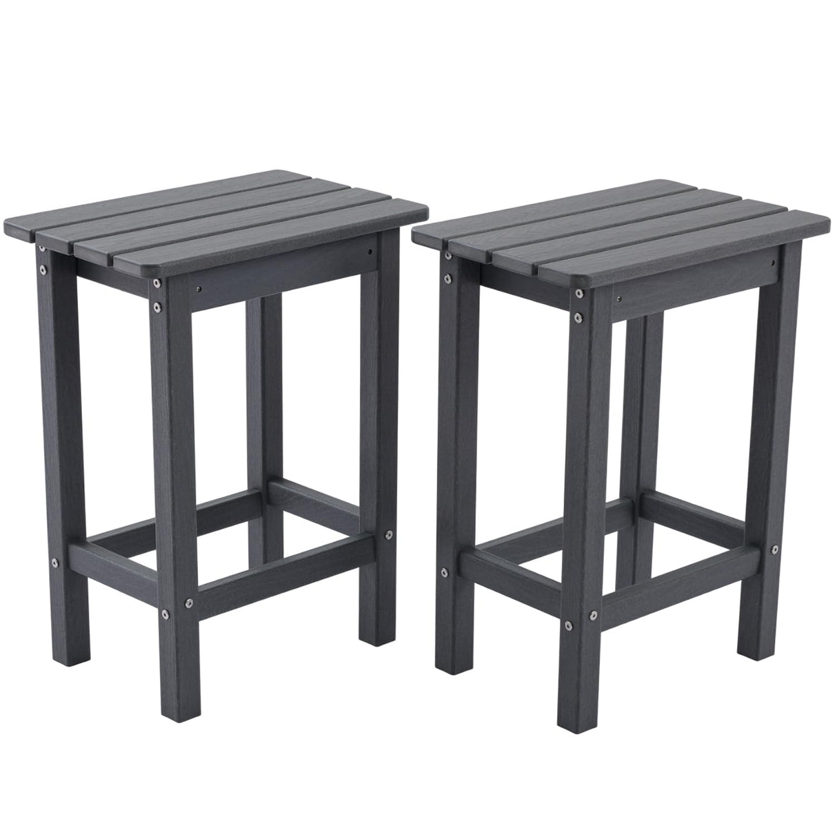 Outdoor High Top Bar Stools, Outdoor Patio Chairs Set of 2 for Bistro, Poolside